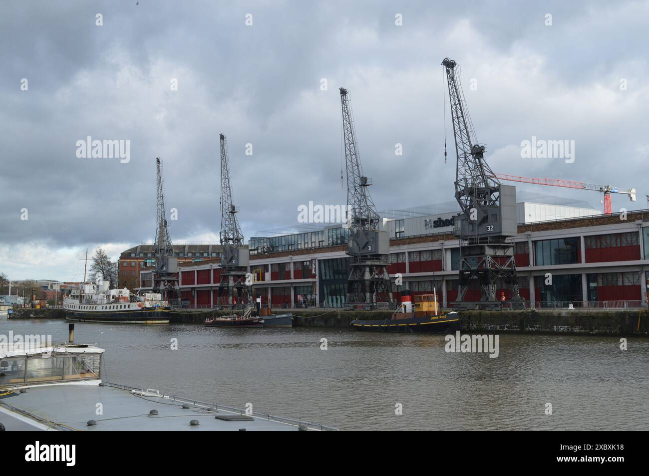 The Electric Cargo Cranes of Bristol Harbour alongside M Shed Museum