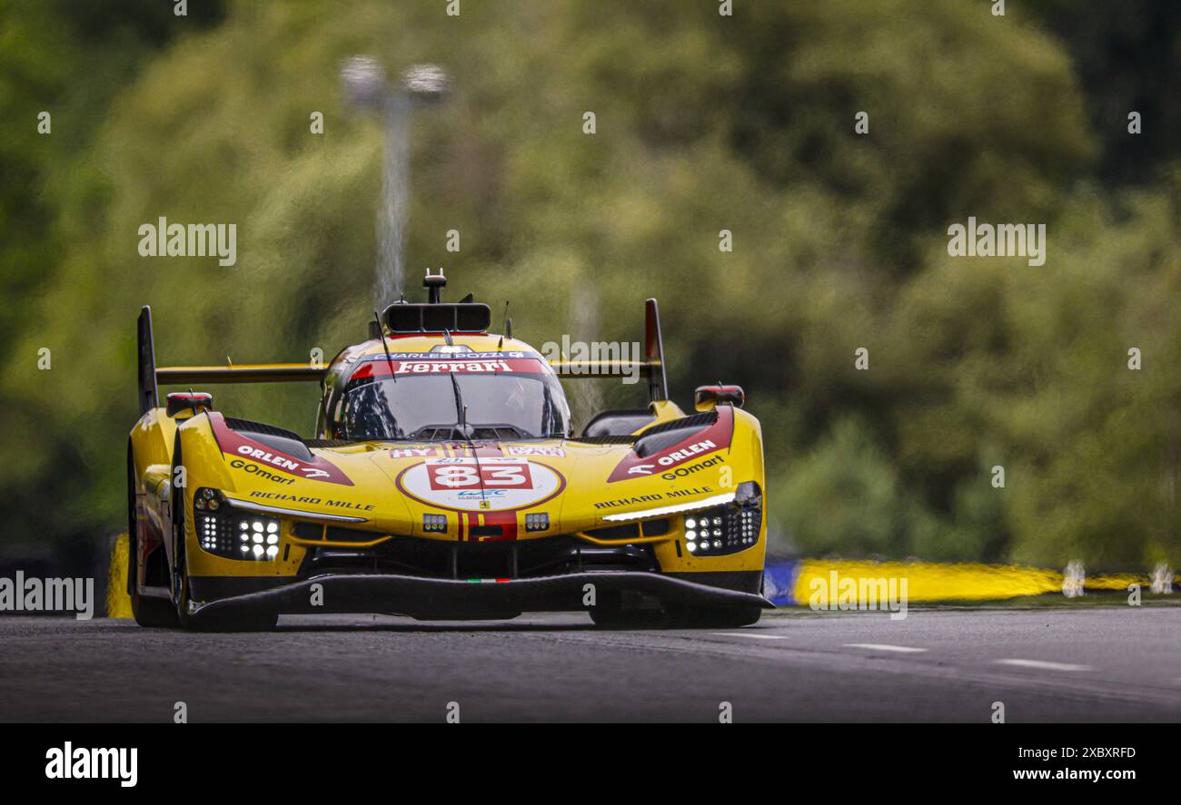 Modèle réduit Ferrari 499p No.83 Af Corse Le Mans 24h 2024-kubica