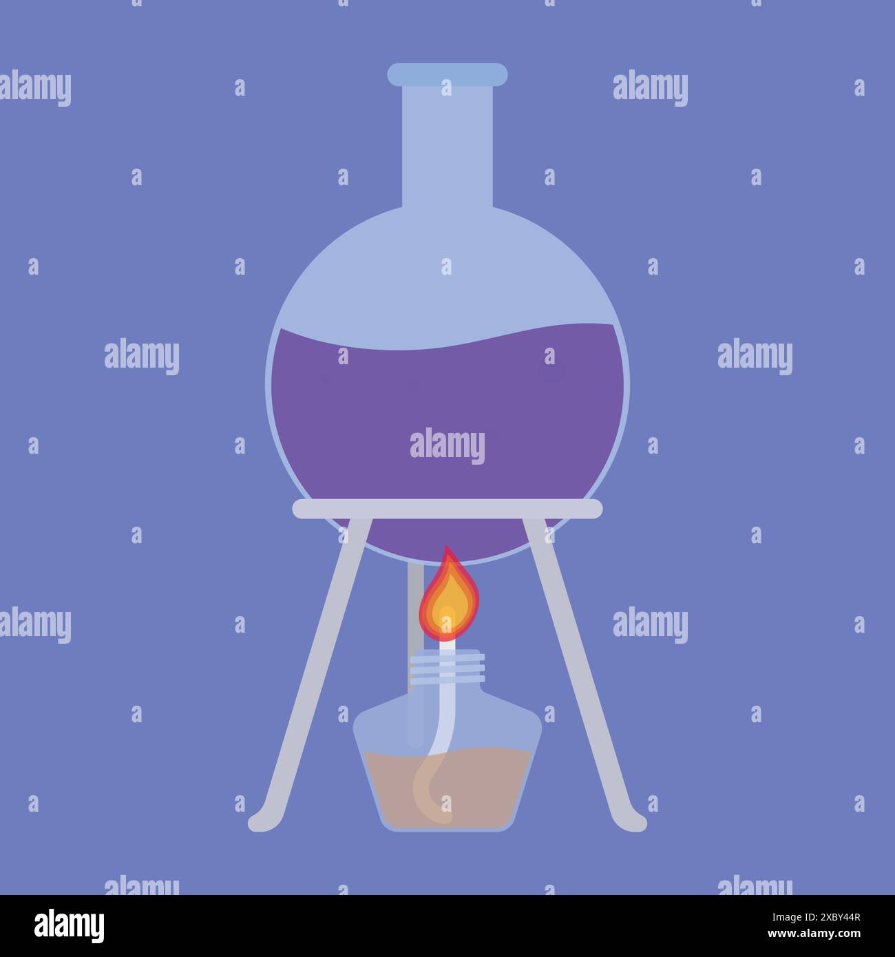 flame test lab and fireworks clipart