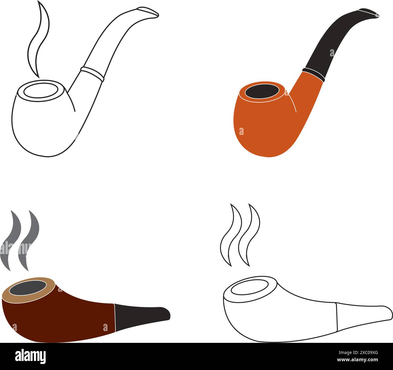 smoking pipe icon vector illustration design Stock Vector Image & Art ...
