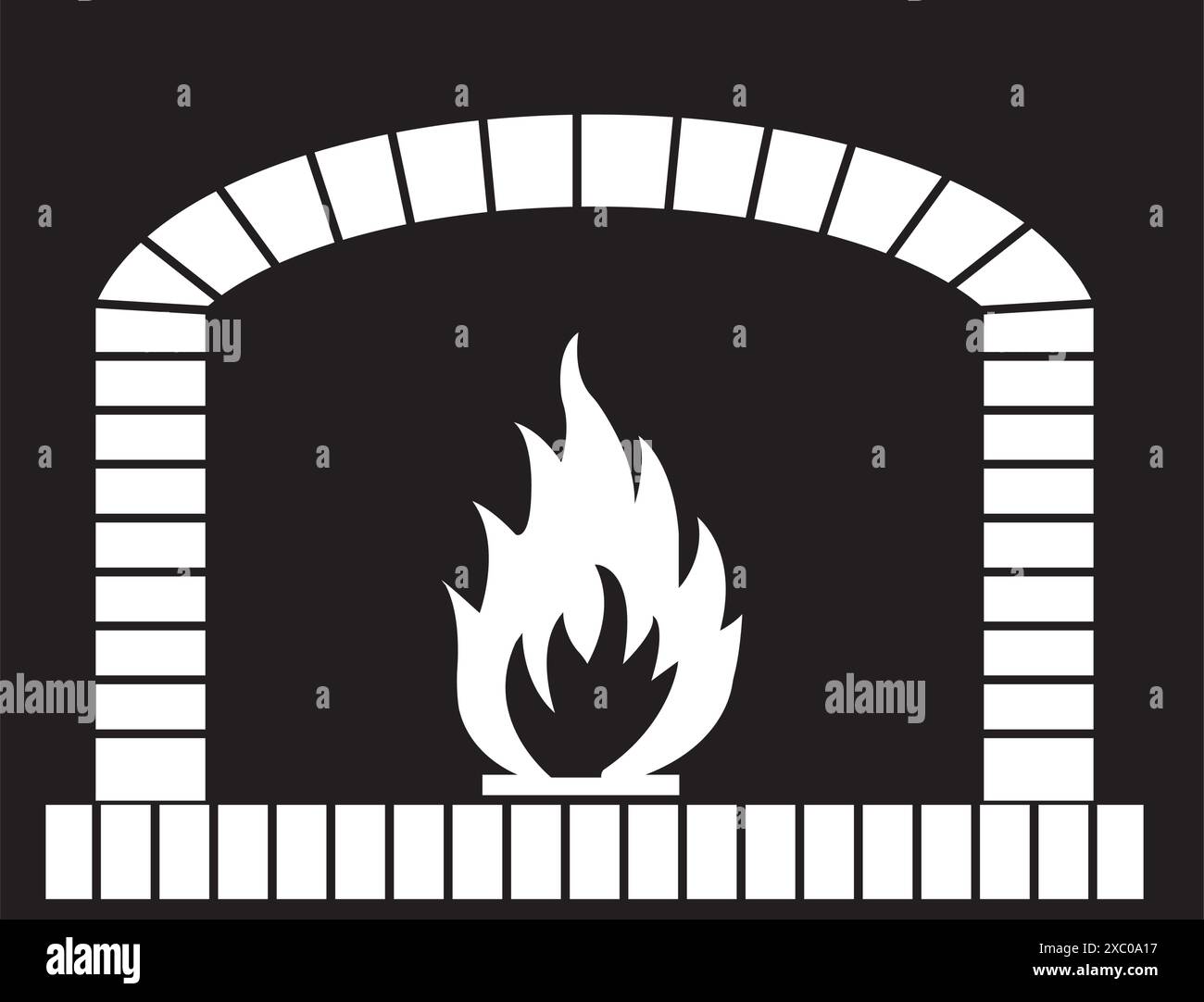fire place icon vector illustration simple design Stock Vector