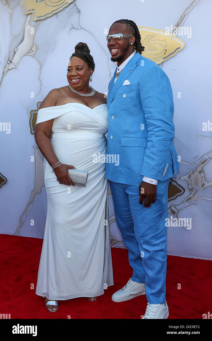 June 13, 2024 Wanya Morris on the red carpet at the Kansas City Chiefs