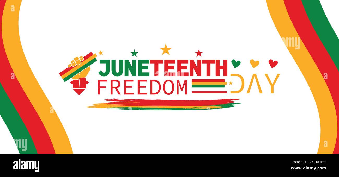 Designing Freedom Designing Freedom The Aesthetics of Juneteenth Celebration Stock Vector ...