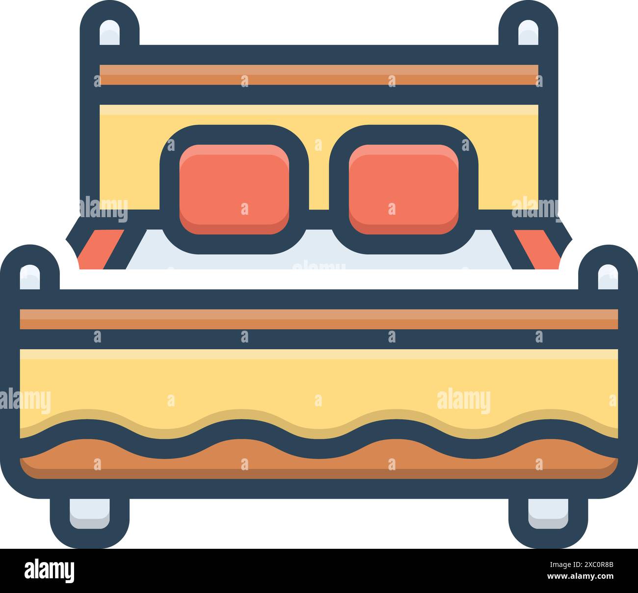 Icon for bed,bedstead Stock Vector