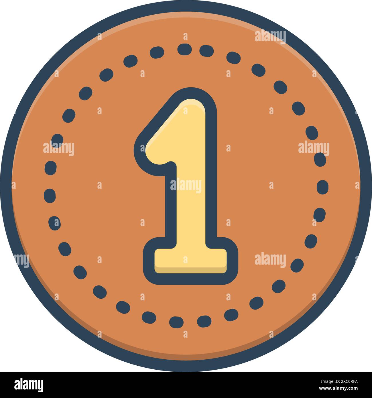 One number Stock Vector Images - Alamy