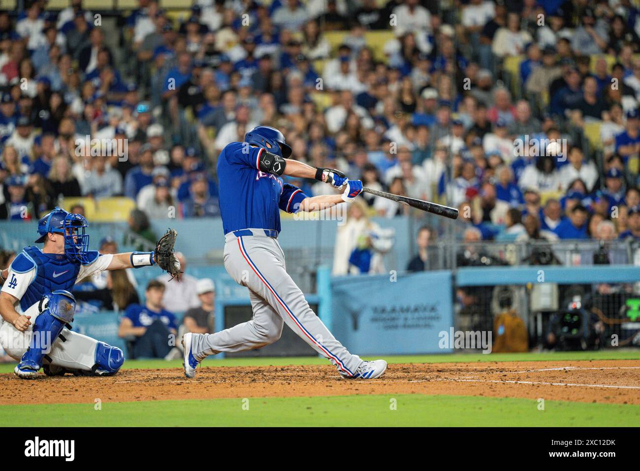 Texas Rangers shortstop Corey Seager (5) hits a three run homer during