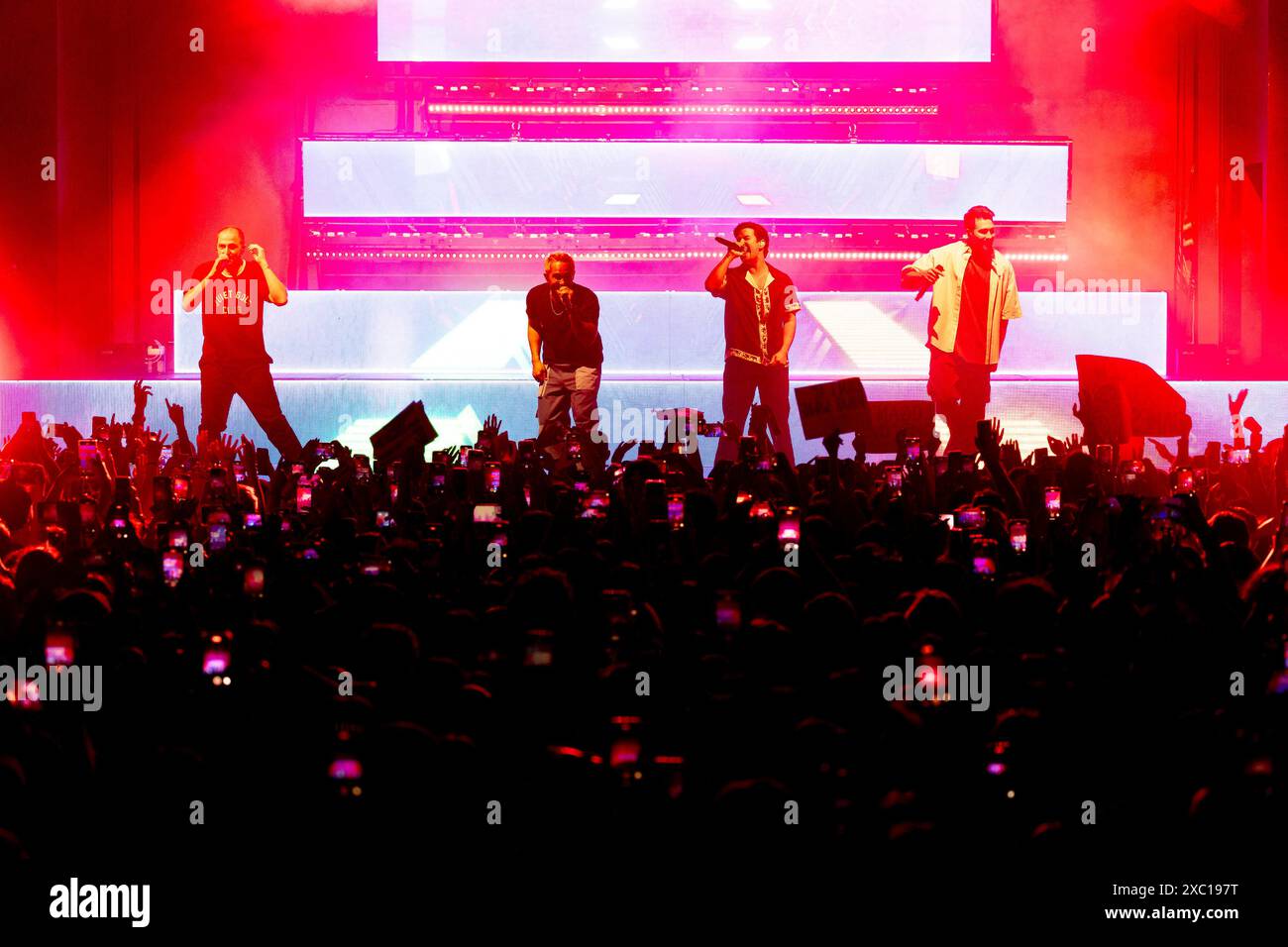 Milan, Italy, on June 13, 2024 Kendall Schmidt, James Maslow, Carlos