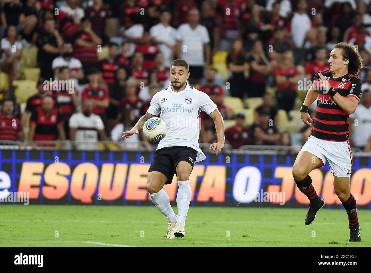 Rio de Janeiro, Brazil, June 13, 2024. Football match between the teams of Flamengo vs Grêmio ...