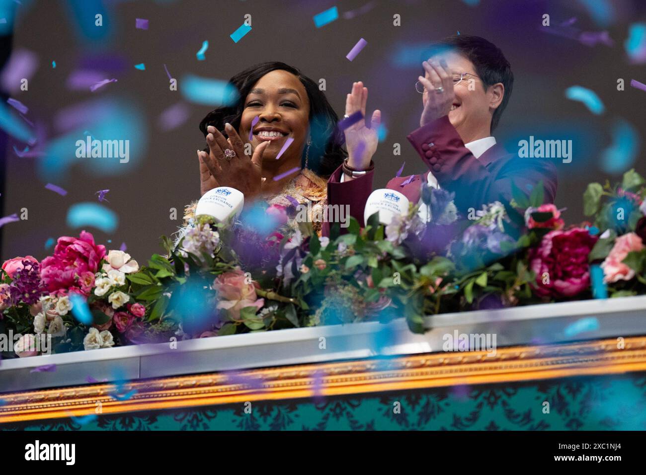 Shonda Rhimes left And LSEG CEO Julia Hoggett Open The London Stock shonda-rhimes-left-and-lseg-ceo-julia-hoggett-open-the-london-stock