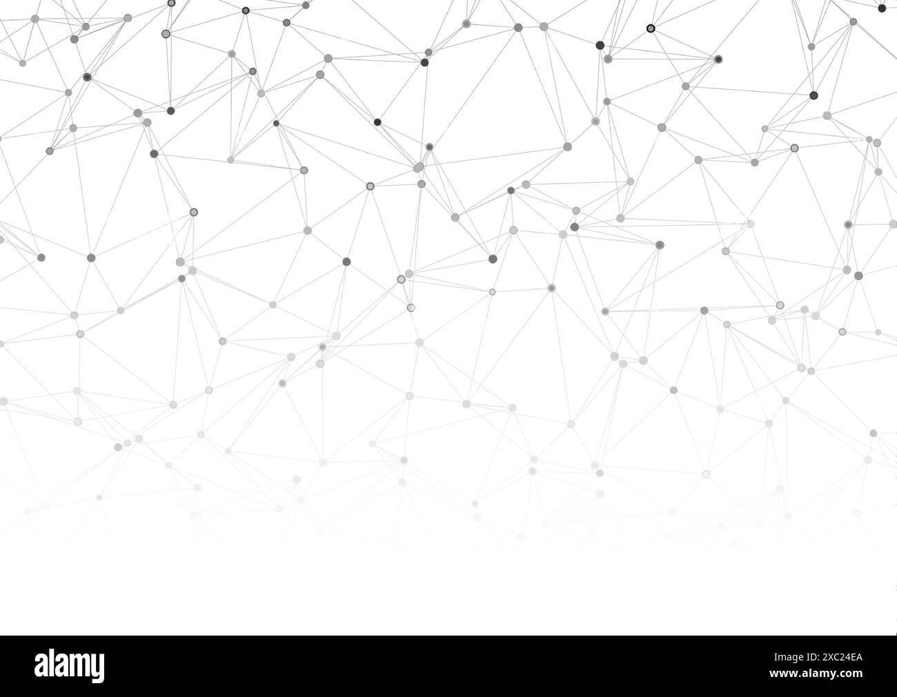 Abstract low poly background with connecting lines and dots Stock Vector