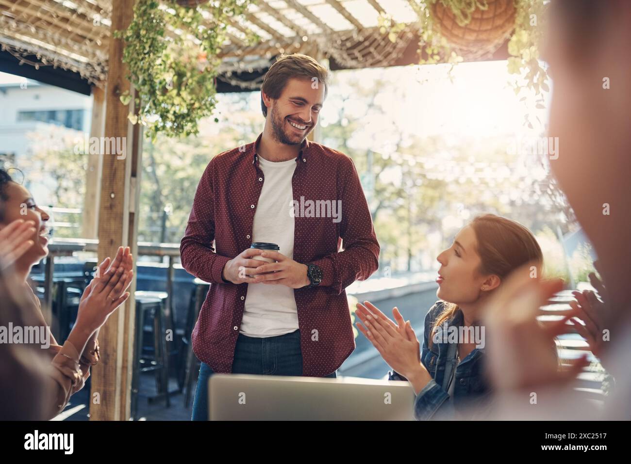 Introduction Happy Person Introduction lunch hi-res stock photography and images - Alamy