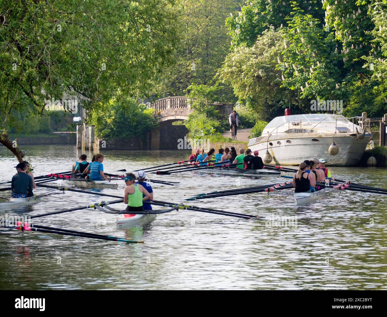Team Rowing Thames Rowing teams on the Thames by Iffley Lock and downstream of Oxford. It ...