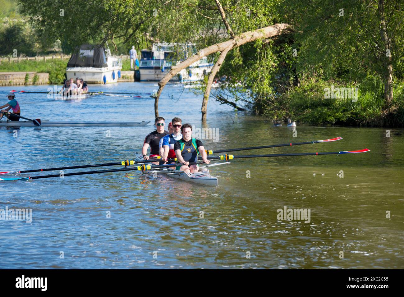 Team Rowing Thames Rowing teams on the Thames by Iffley Lock and downstream of Oxford. It ...