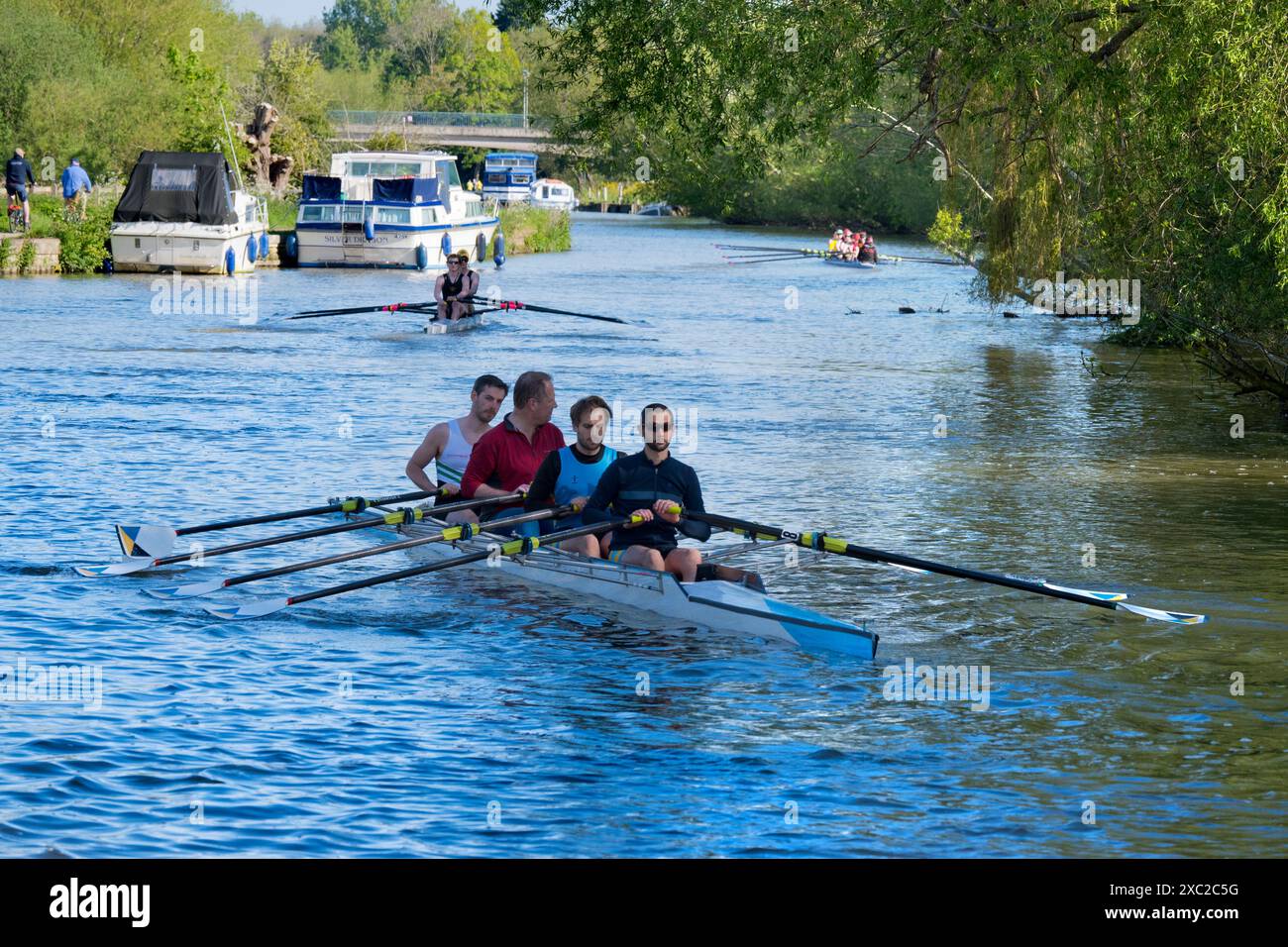 Team Rowing Thames Rowing teams on the Thames by Iffley Lock and downstream of Oxford. It ...