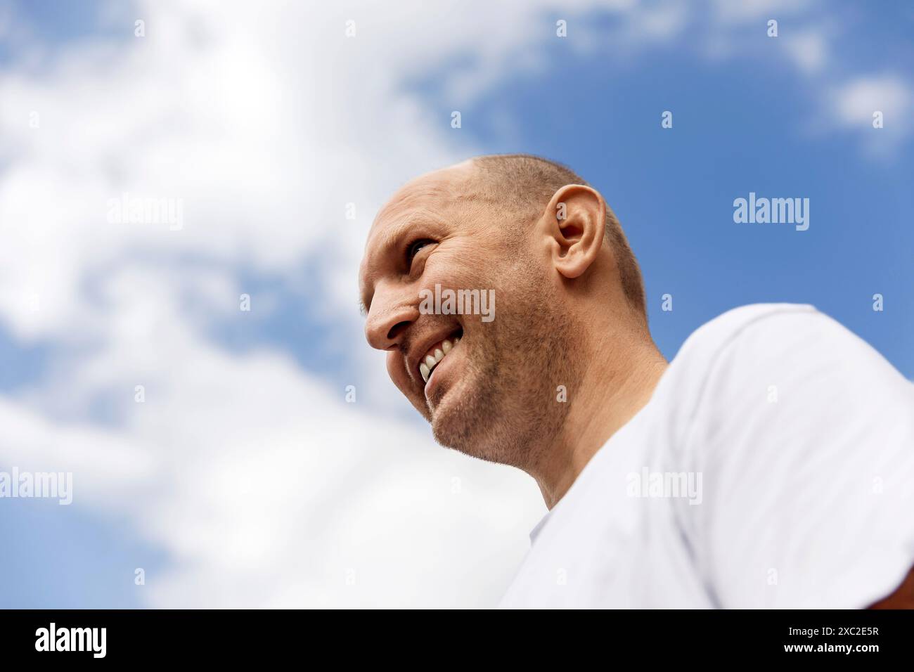 Bald white man hi-res stock photography and images - Alamy