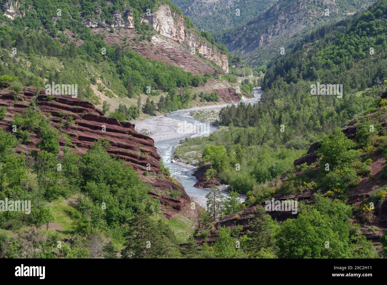 Gorges de Daluis, gorges in the Provence Alpes Cote d'Azur region ...