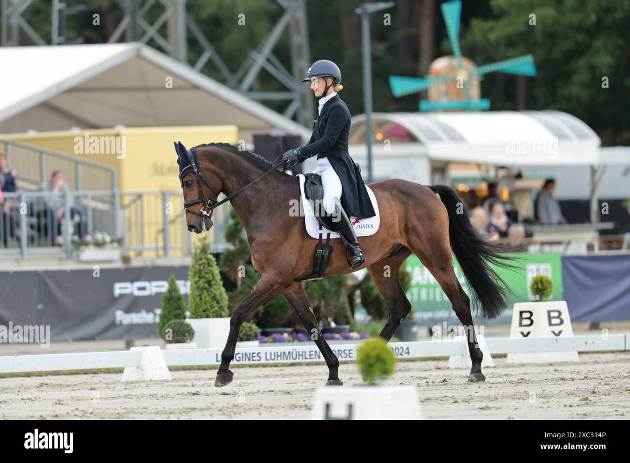 Luhmuhlen, Germany, June 14, 2025 Julia Krajewski of Germany with