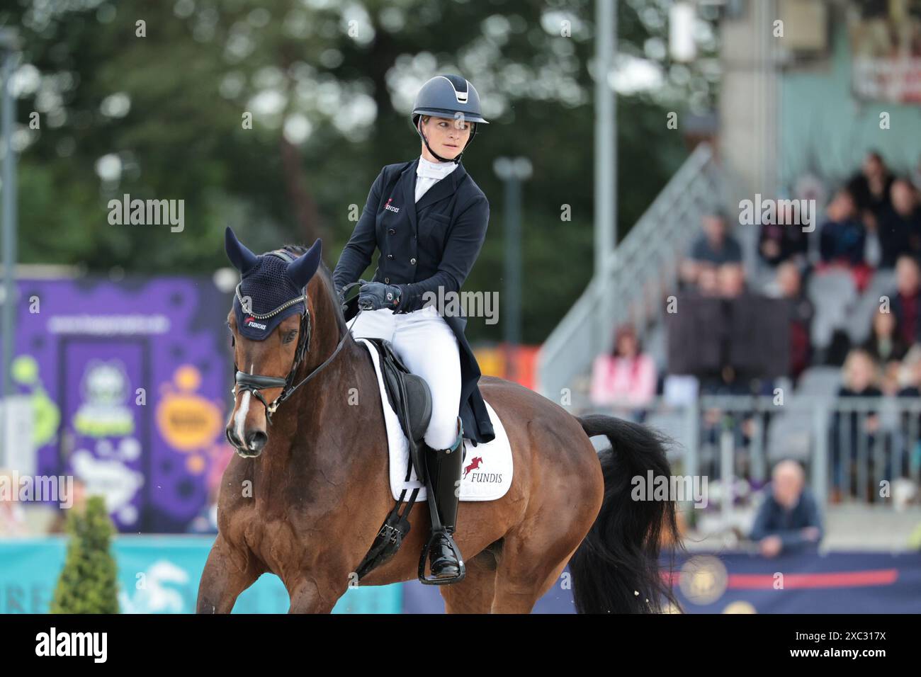 Luhmuhlen, Germany, June 14, 2025 Julia Krajewski of Germany with