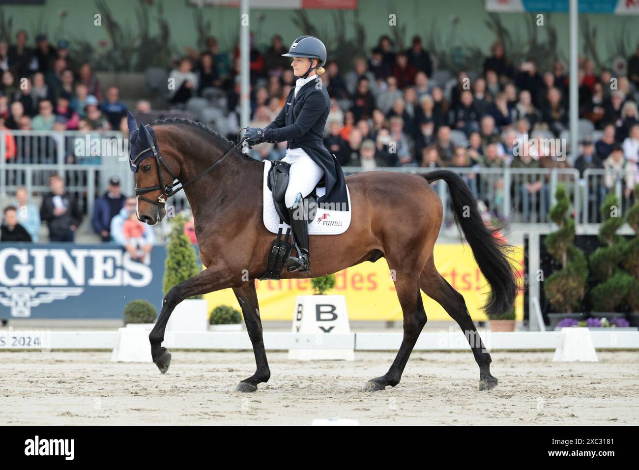 Luhmuhlen, Germany, June 14, 2024 Julia Krajewski of Germany with