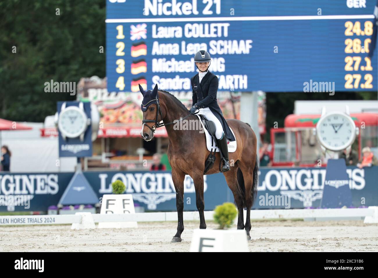 Luhmuhlen, Germany, June 14, 2024 Julia Krajewski of Germany with