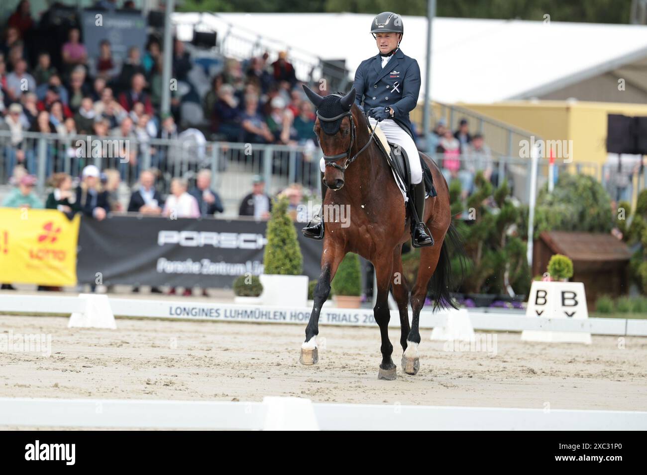 Luhmuhlen, Germany, June 14, 2024 Michael Jung of Germany with