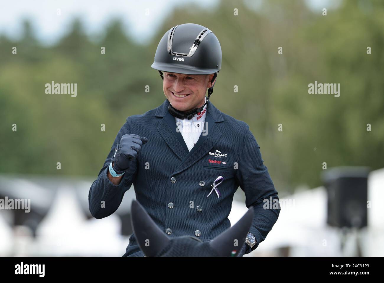 Luhmuhlen, Germany, June 14, 2024 Michael Jung of Germany with