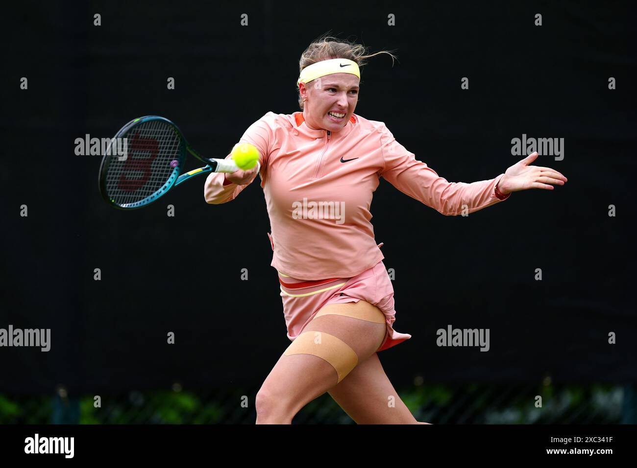 Linda Fruhvirtova In Action Against Ons Jabeur (not Pictured) On Day ...