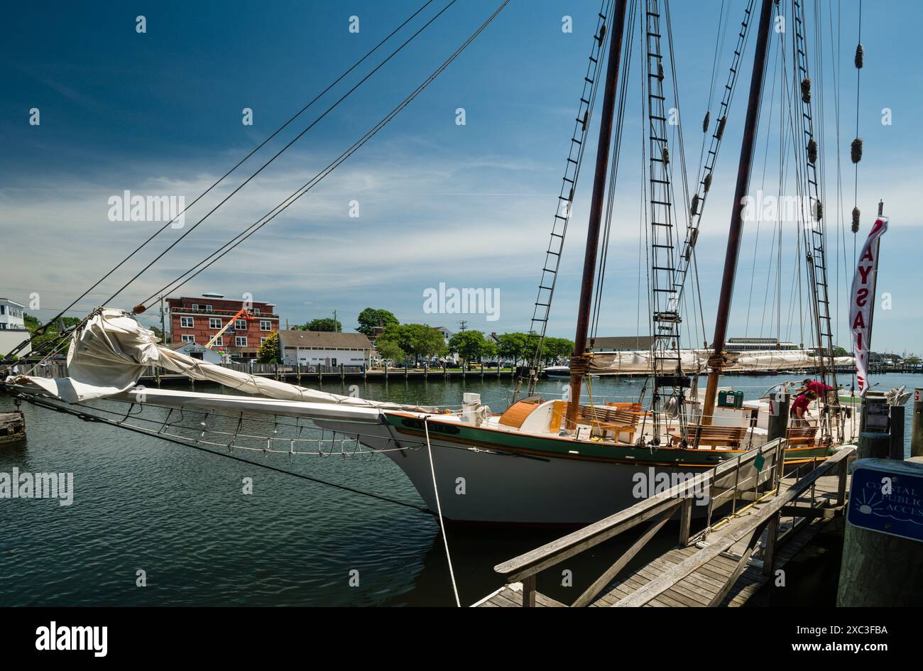 Argia Mystic Cruises Mystic River   Mystic, Connecticut, USA Stock Photo