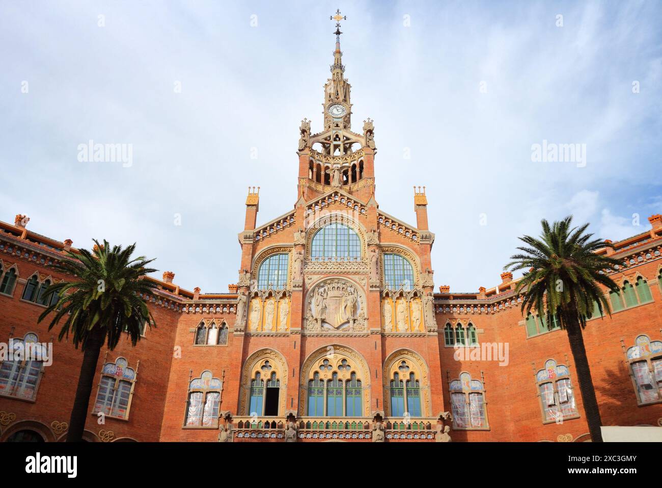 Barcelona landmark on UNESCO World Heritage List. Hospital de la Santa ...