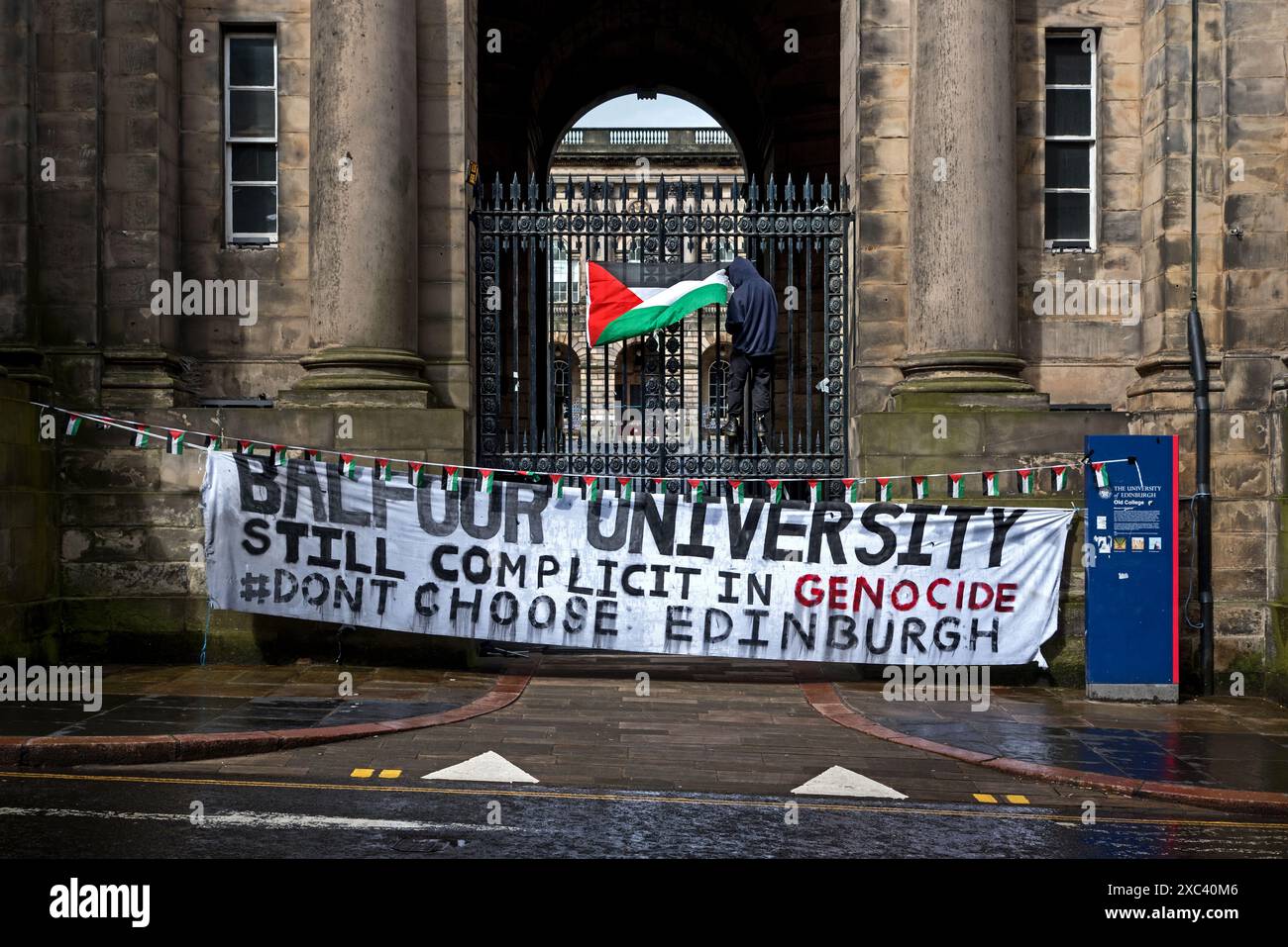 Edinburgh university justice for palestine society hi-res stock ...