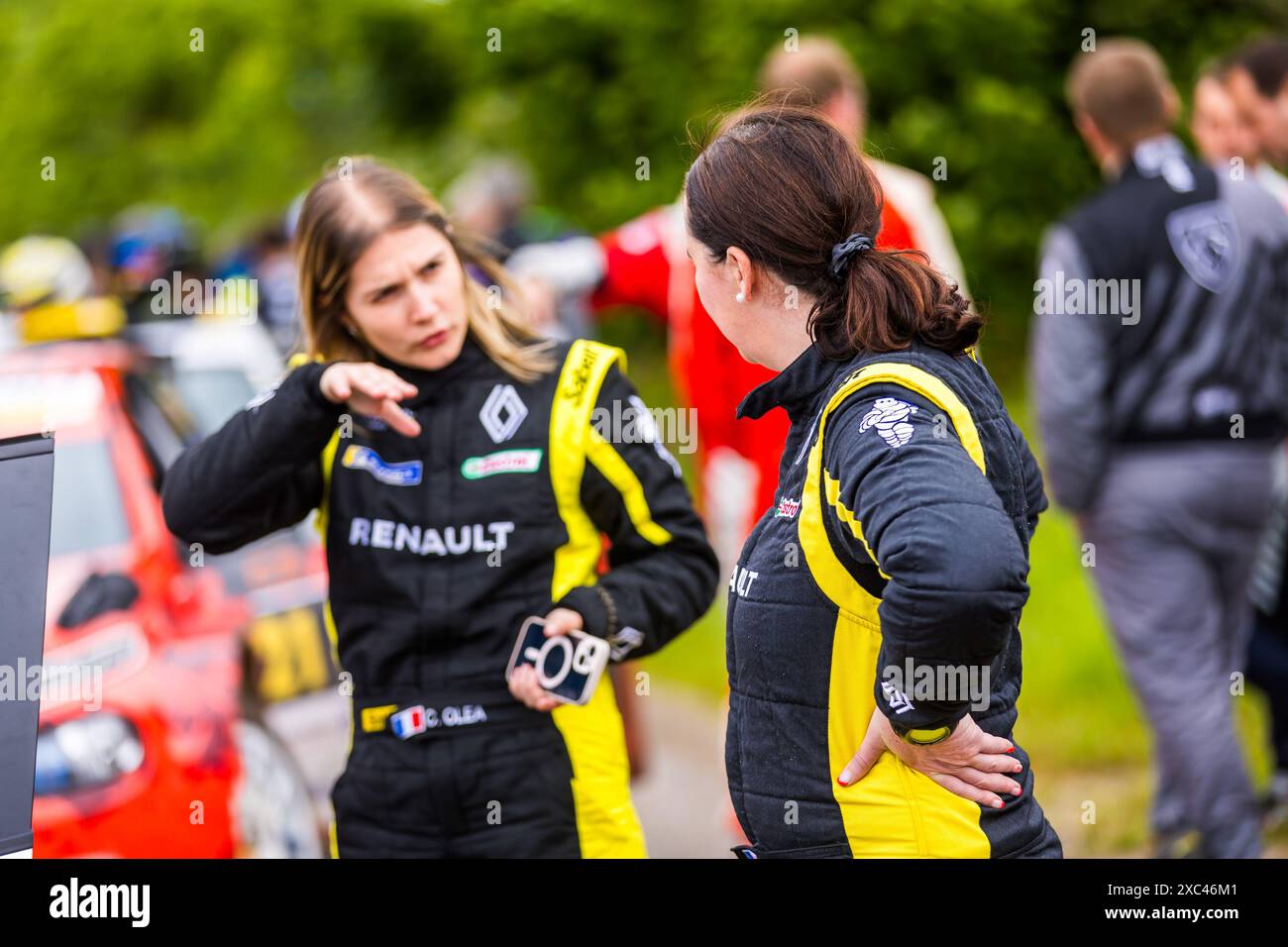 OLEA Charlotte, PAGES Cécile, Renault Clio Rally5, portrait during the Rallye Vosges - Grand-Est 2024, 4th round of the Championnat de France des Rallyes 2024, from June 15 to 16 in Gérardmer, France - Photo Bastien Roux/DPPI Credit: DPPI Media/Alamy Live News Stock Photo