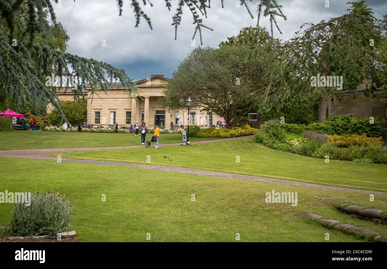 The Yorkshire Museum seen from Museum Gardens in York, North Yorkshire, UK Stock Photo