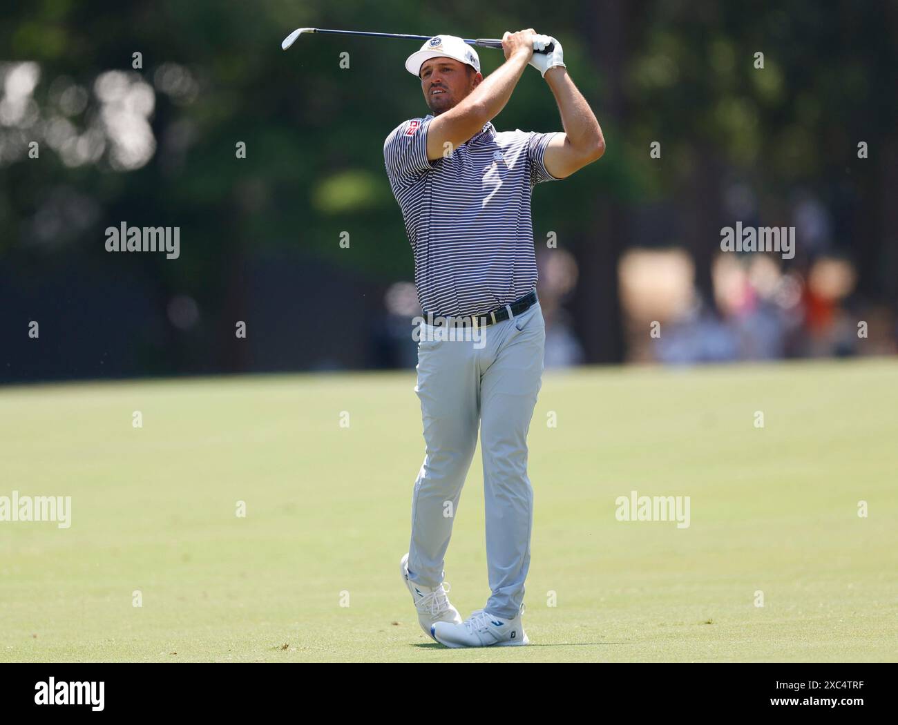 Photo inspiration: Visual Reference: Pinehurst United States 14Th June 2024 Bryson Dechambeau Watches His