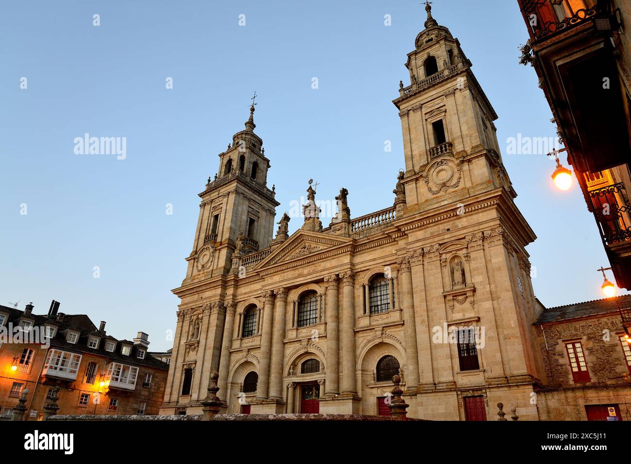 Cathedral of Santa Maria in Lugo, Spain Stock Photo