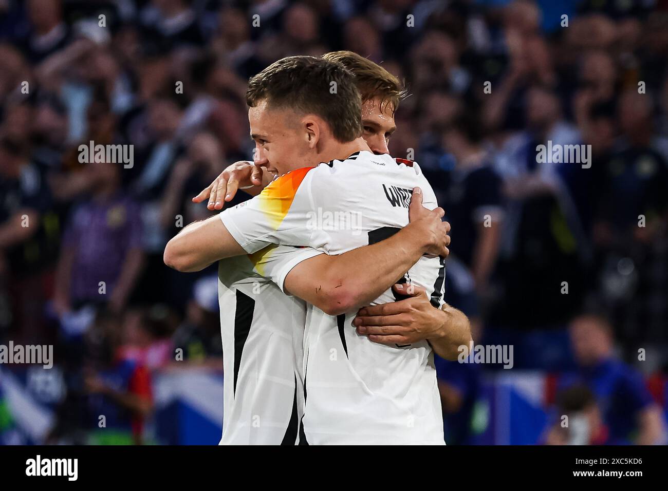 Tor fuer Deutschland 1:0 durch Florian Wirtz (Deutschland,#17) Jubel im ...