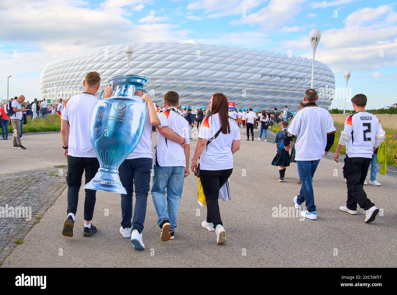 DFB and scotish fans in the group stage match GERMANY SCOTLAND of the