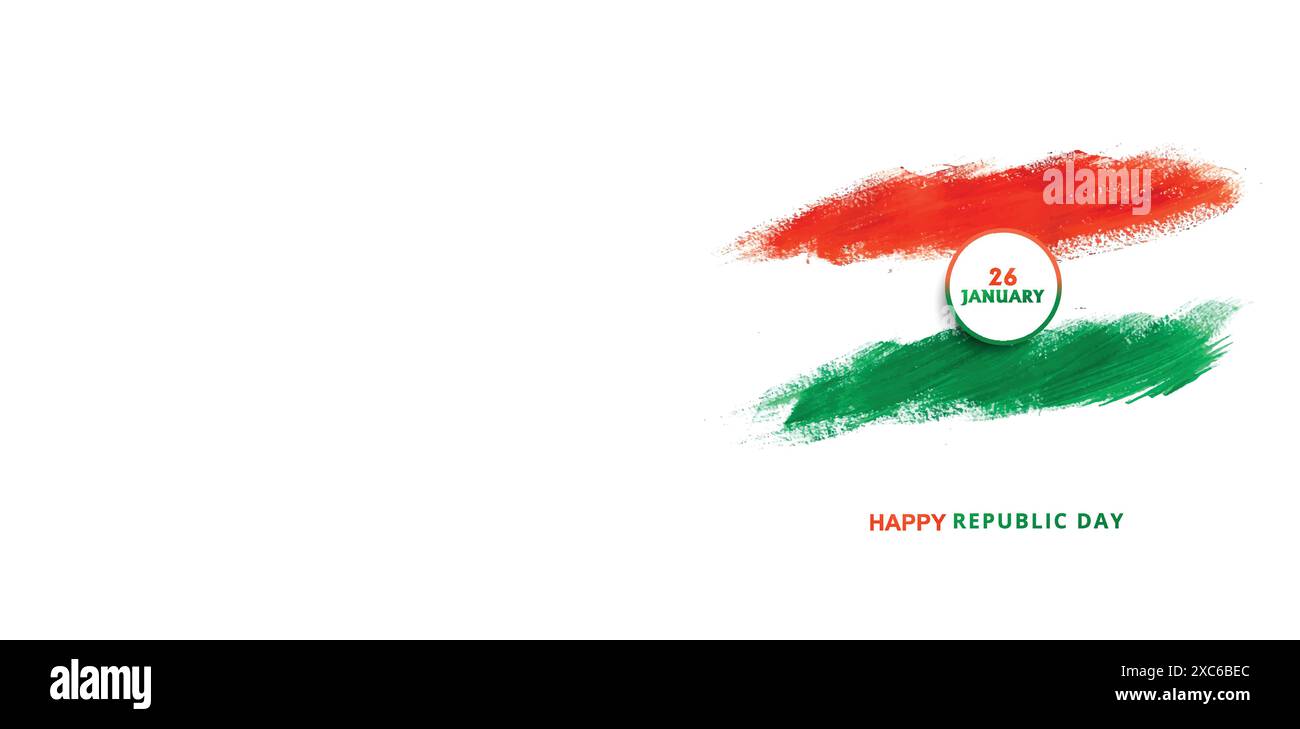 Indian tricolor republic day 26th January background Stock Vector Image ...