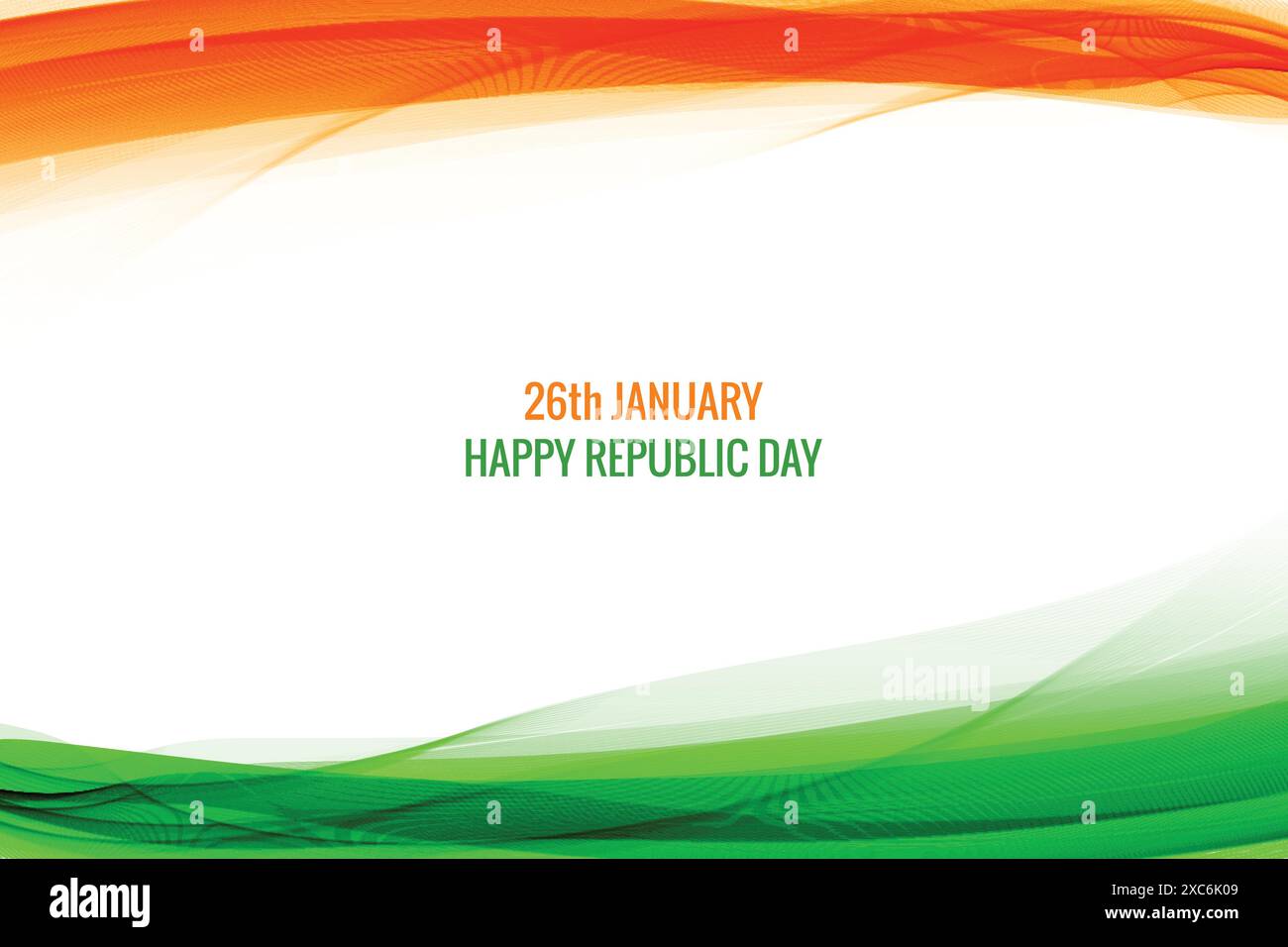 Elegant indian republic day tricolor theme wave background Stock Vector ...