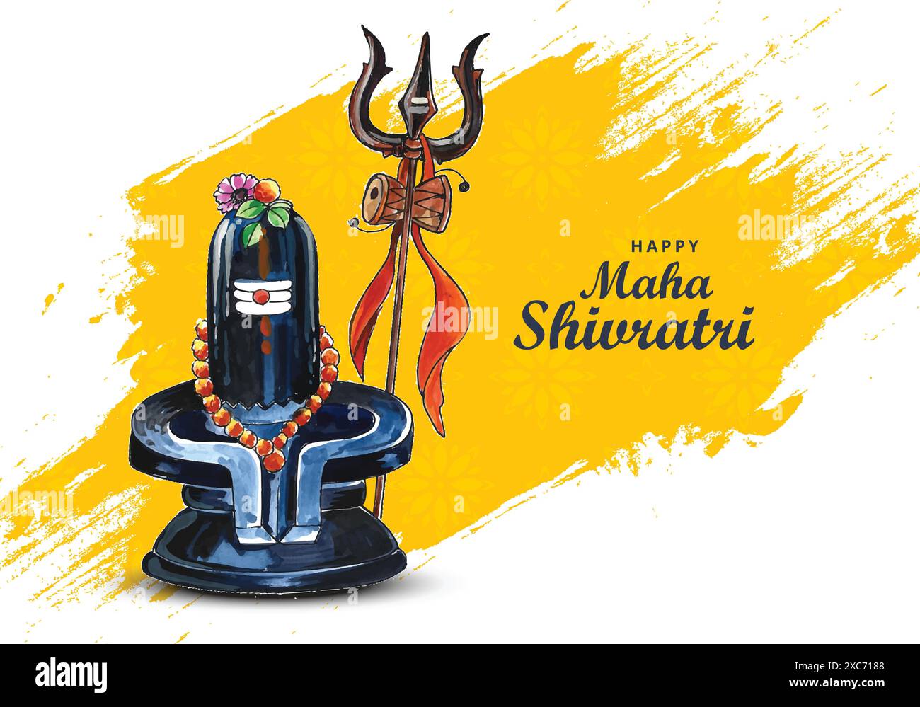 Maha shivratri festival background with shiv ling card design Stock ...