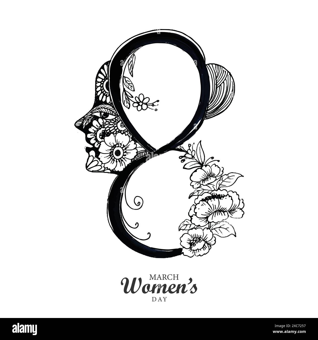 Beautiful happy womens day card background Stock Vector Image & Art - Alamy