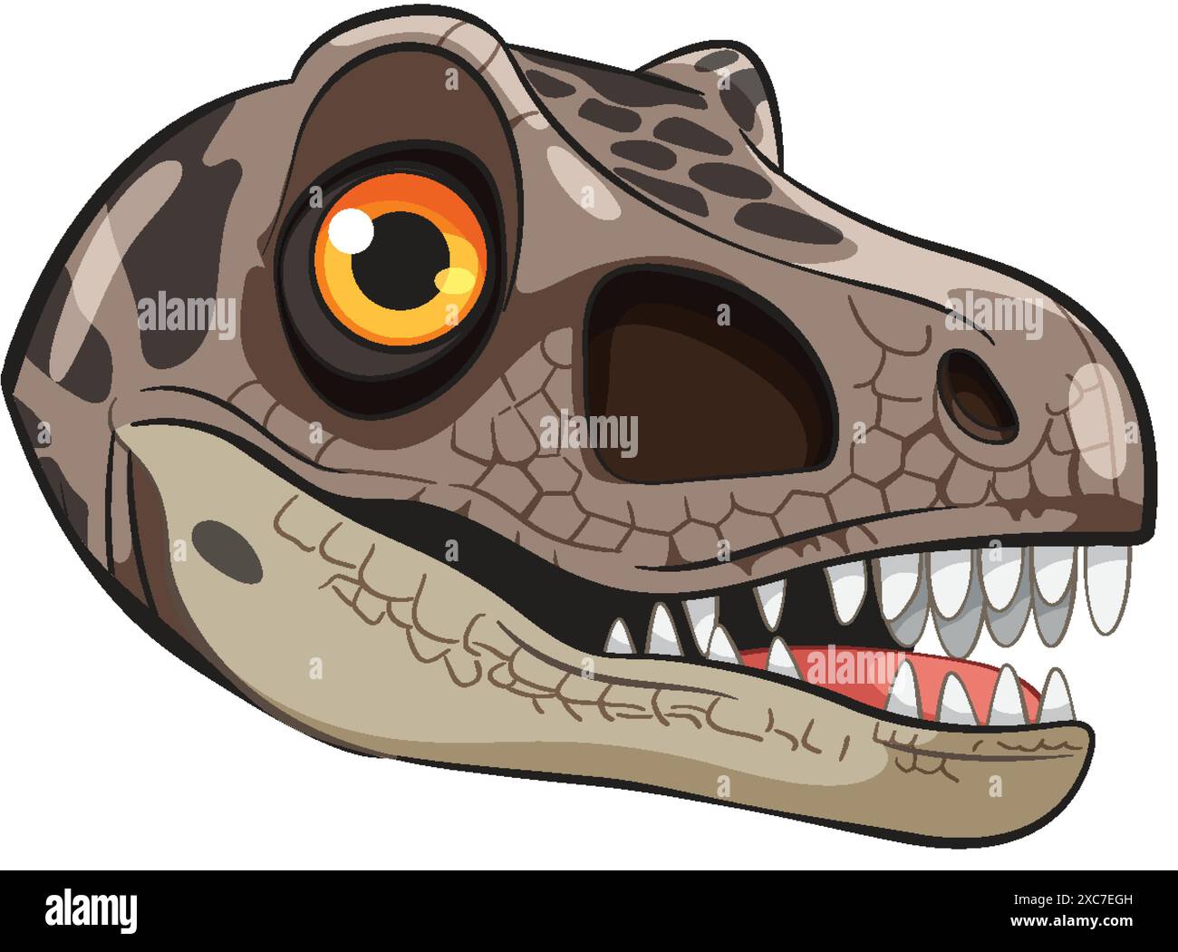 Colorful dinosaur head with sharp teeth Stock Vector Image & Art - Alamy