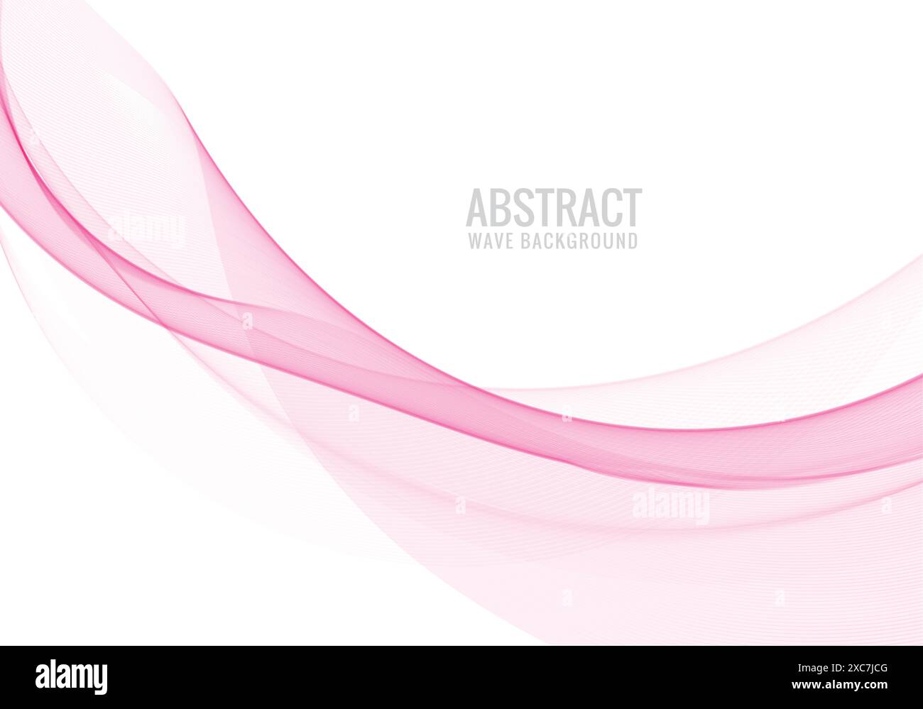 Abstract pink flowing wave background Stock Vector