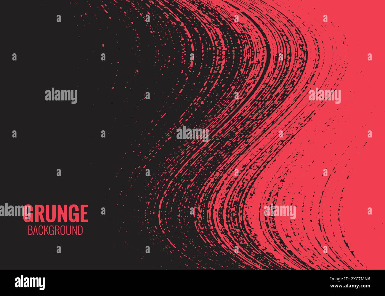 Abstract red texture and black background Stock Vector