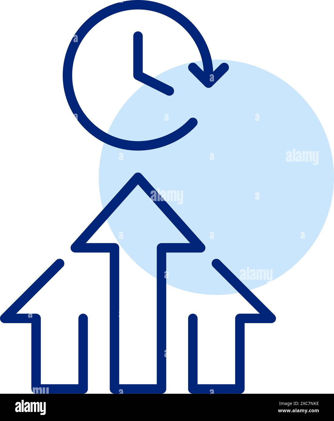 Time growth arrow line hi-res stock photography and images - Alamy