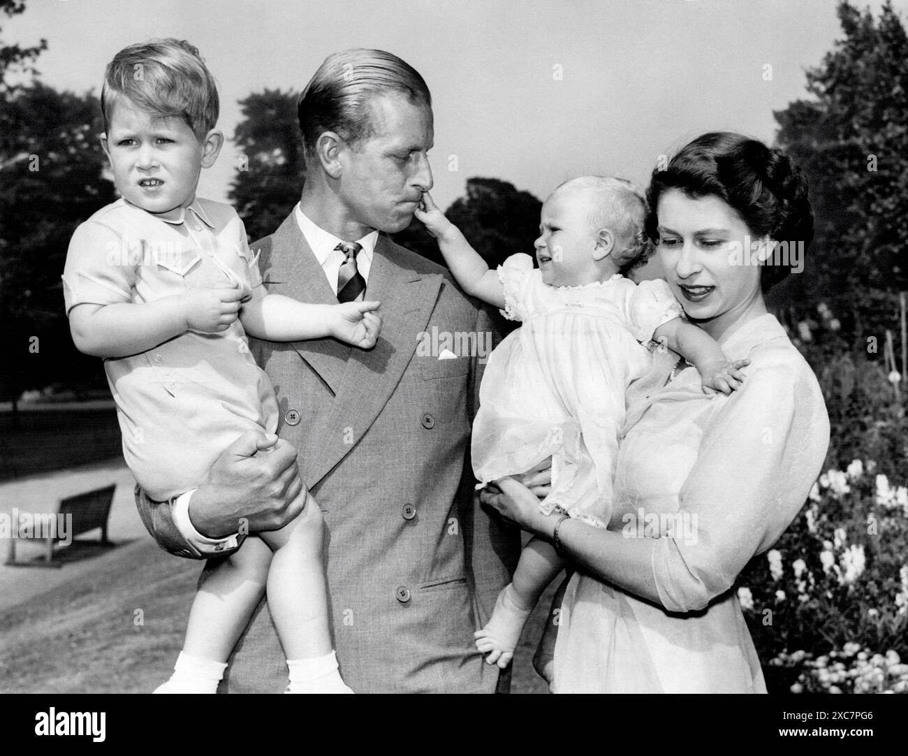 Prince Philip Princess Elizabeth And Their Children Charles And Anne Prince Philip Princess Elizabeth And Their Children Charles And Anne