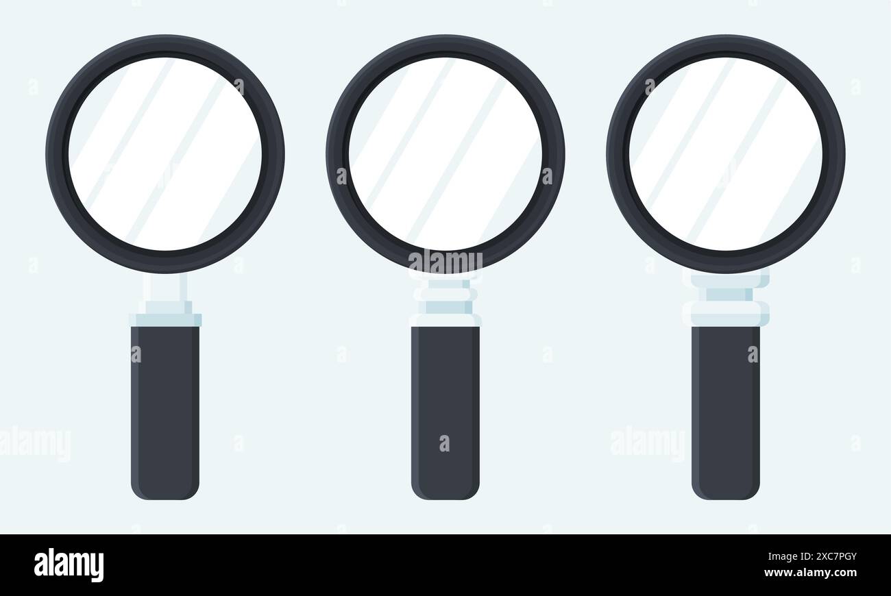 Detailed magnifying glass vector hi-res stock photography and images ...