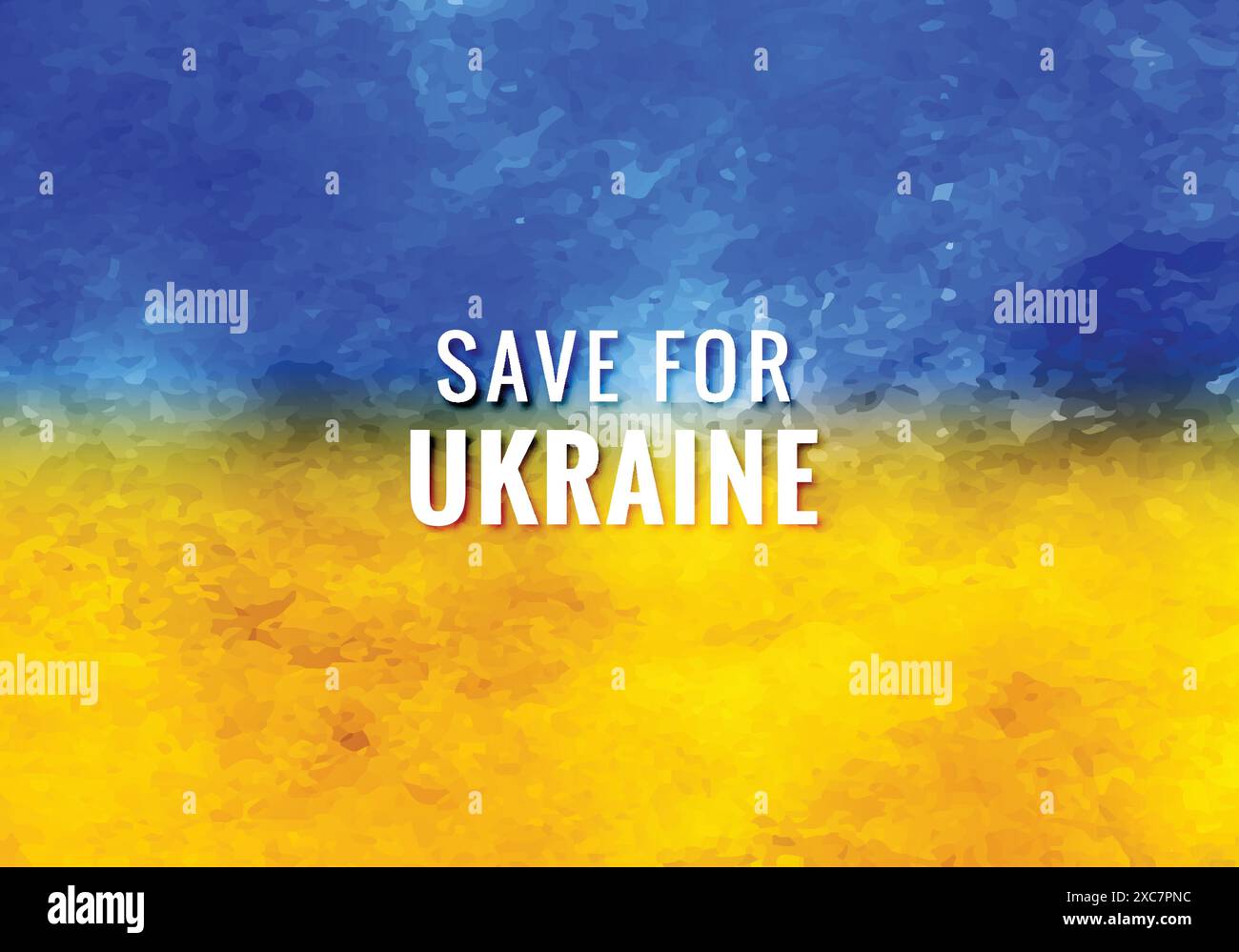 Save for ukraine text modern flag theme texture background Stock Vector
