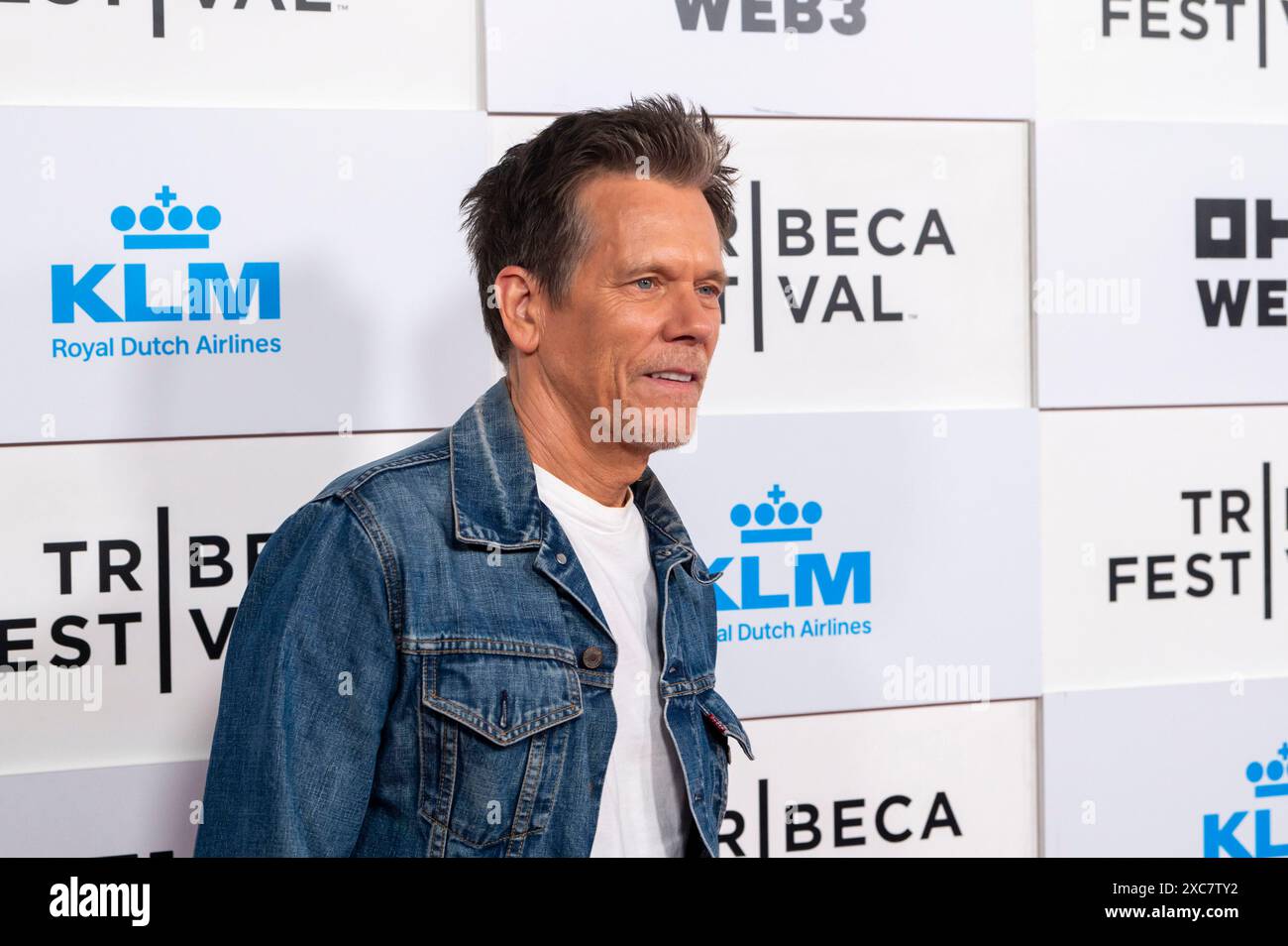 New York, United States. 14th June, 2024. Kevin Bacon is attending the ''Footloose'' reunion during the 2024 Tribeca Festival at BMCC Theater in New York, New York, USA, on June 14, 2024. (Photo by Thenews2/NurPhoto) Credit: NurPhoto SRL/Alamy Live News Stock Photo