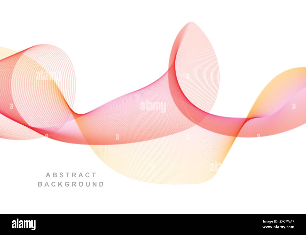 Abstract colorful smoke flowing wave background Stock Vector
