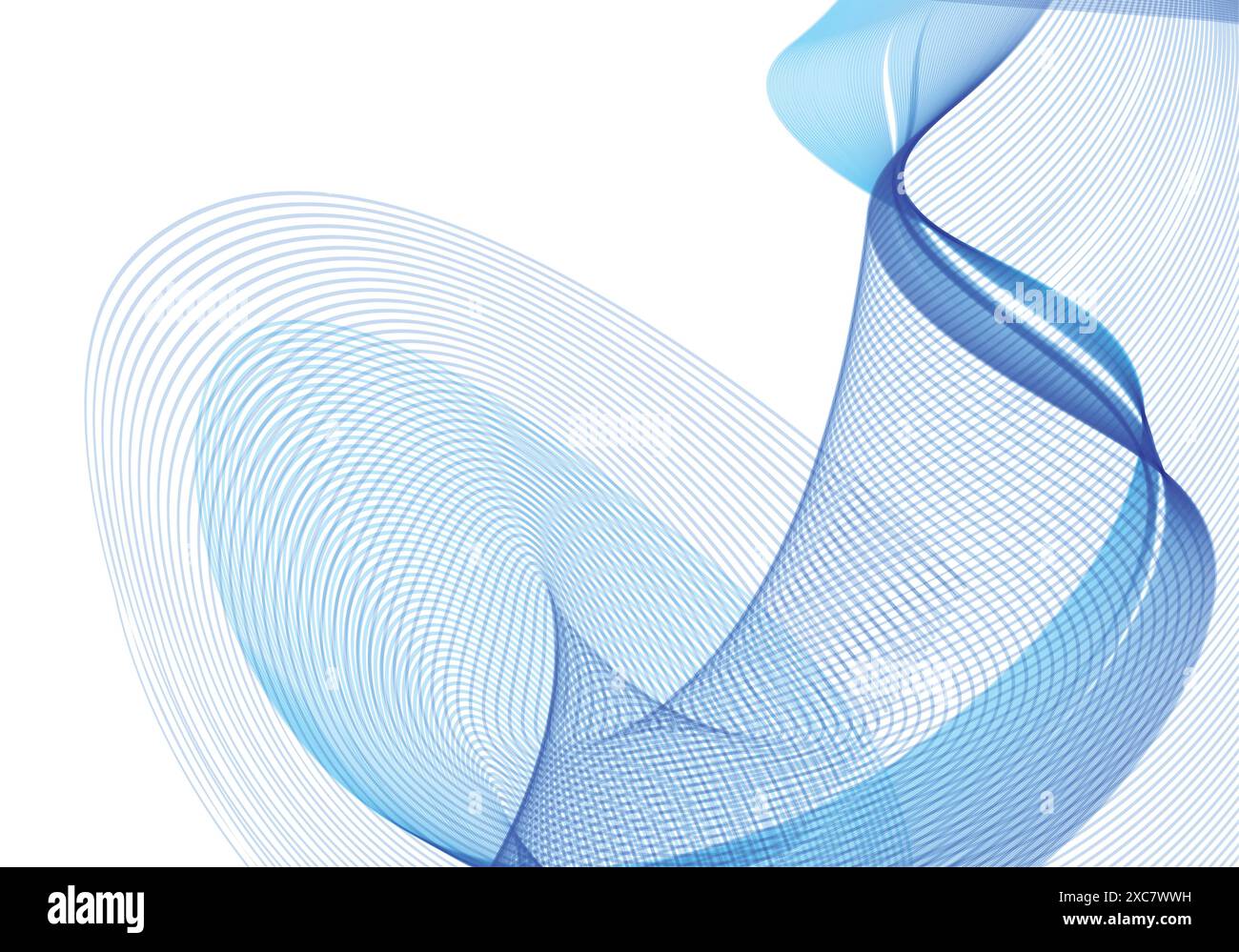 Elegant blue smoke flowing wave background Stock Vector Image & Art - Alamy